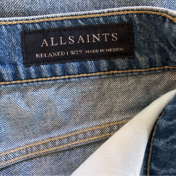 All Saints Relaxed-fit jeans size 29 Color is Vintage Indigo - Picture 13 of 16